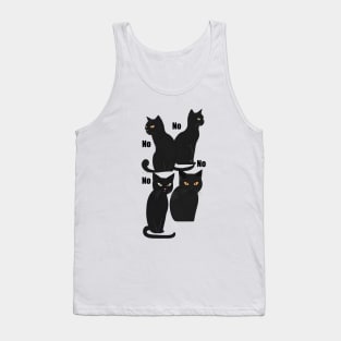 Black Cats Says No Tank Top